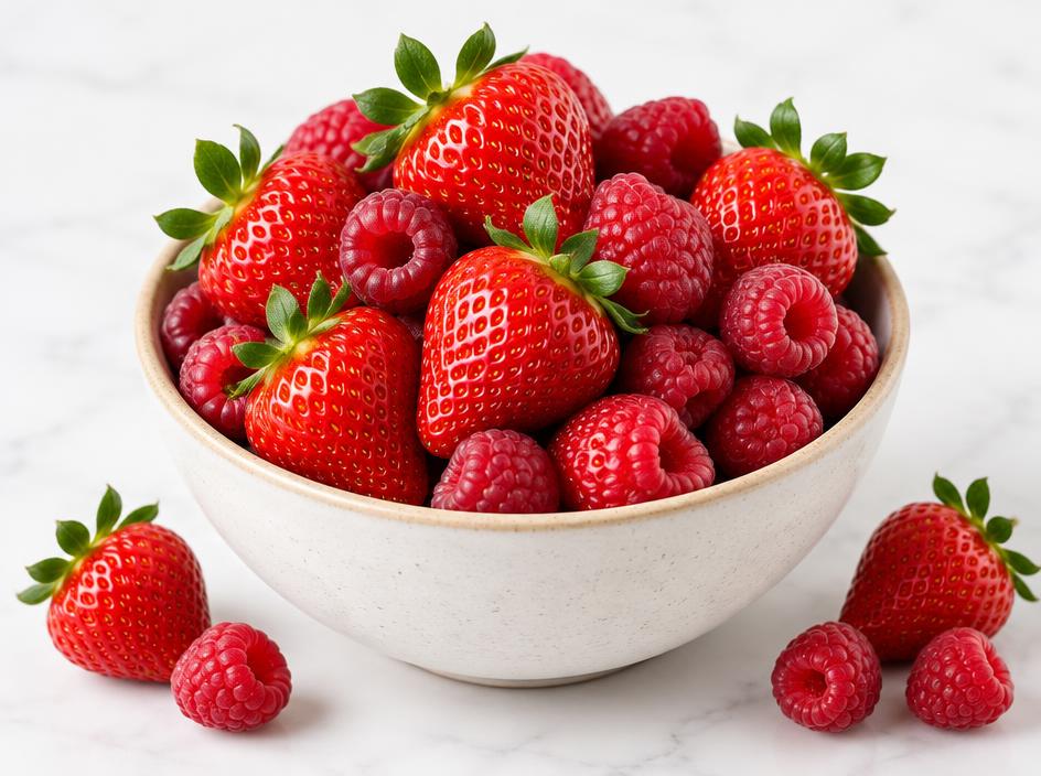 Belgische aardbeien & frambozen